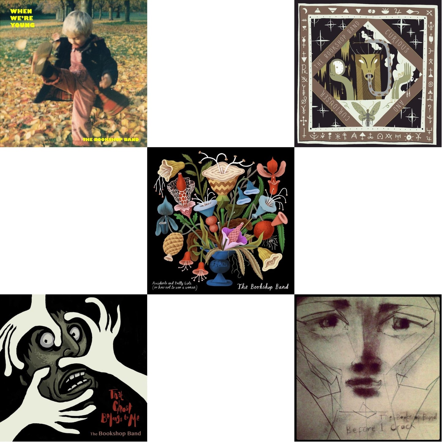Bookshop Band - Accidents & Pretty Girls & Before I Crack & That Ghost Belongs To Me & When We’Re Young & Curious & Curiouser - CD Bundle