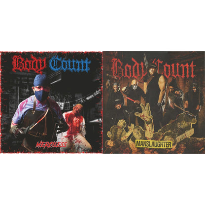 Merciless (Demo Crips & Blood Publicans LP Vinyl) (Us Version) & Manslaughter (Cloudy Blood Red/Ultra Clear LP Vinyl)