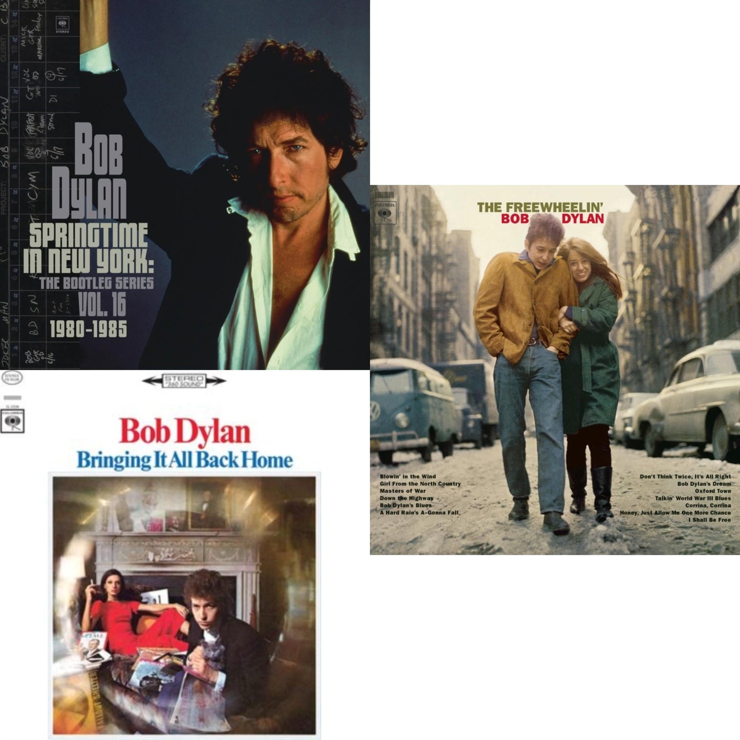 Springtime In New York: The Bootleg Series Vol. 16 (1980-1985) (2LP) & Bringing It All Back Home & Freewheelin Bob Dylan (140G/Dl Code)