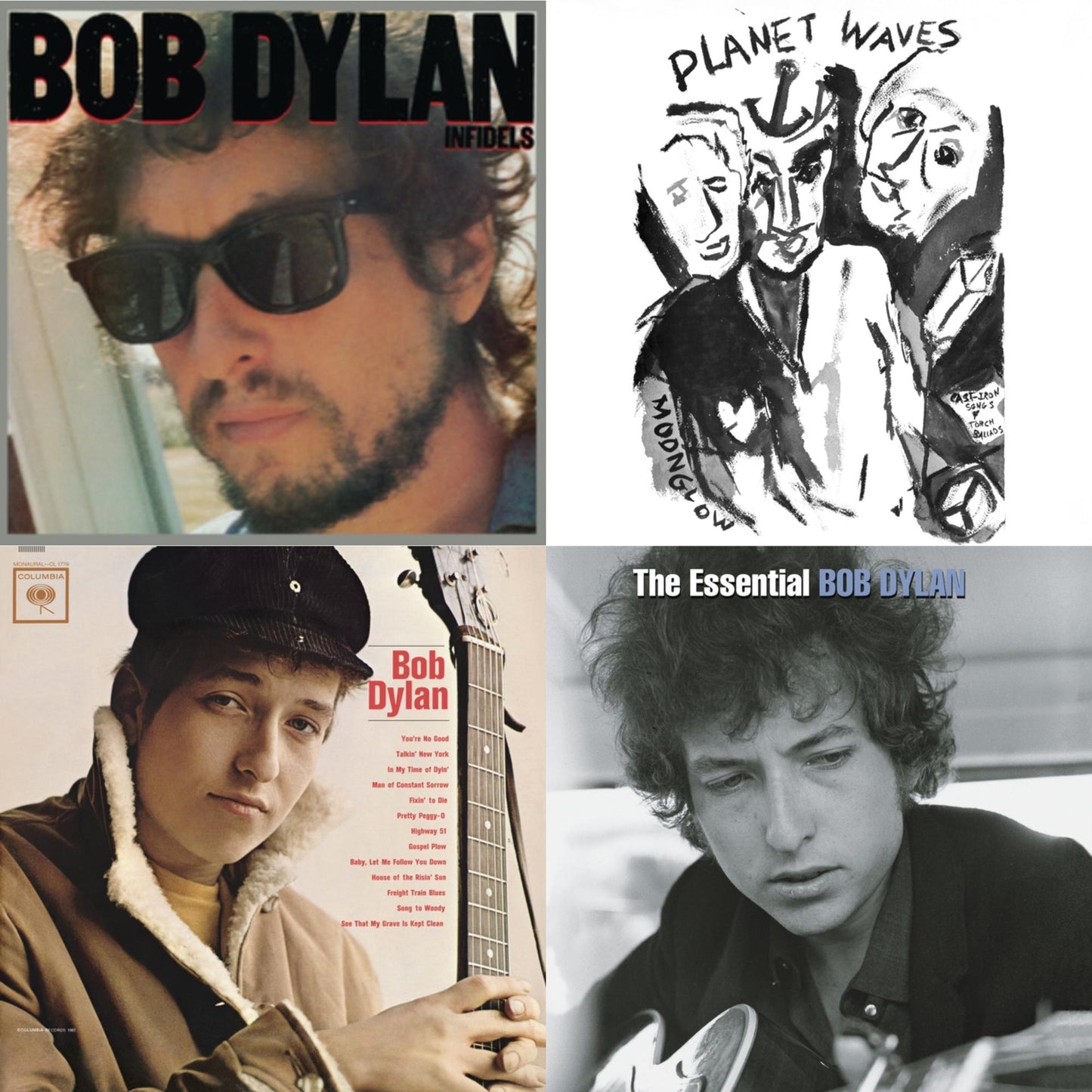 Infidels (150G/Dl Insert) & Planet Waves (150G LP Vinyl/Dl) & Bob Dylan (Mono) & Essential Bob Dylan