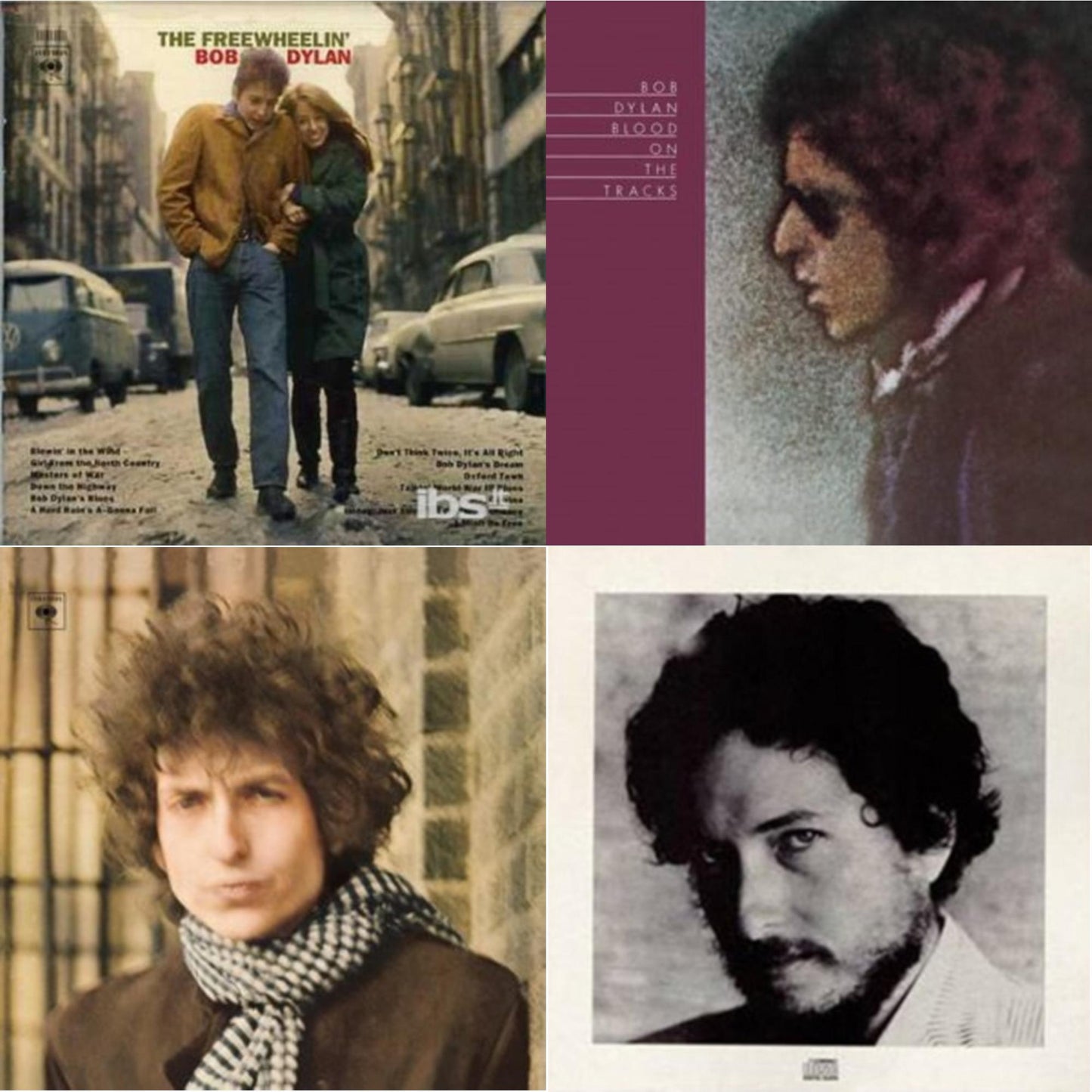 Freewheelin Bob Dylan & Blood On The Tracks & Blonde On Blonde & New Morning