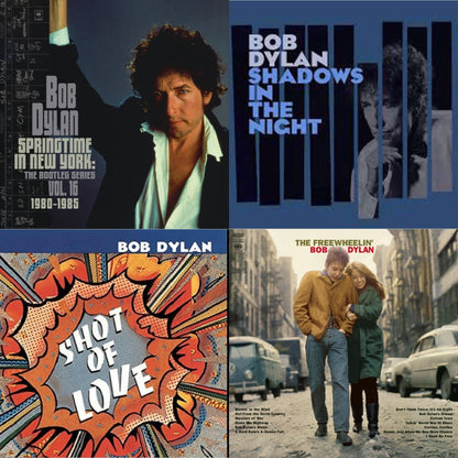 Springtime In New York: The Bootleg Series Vol. 16 (1980-1985) (2LP) & Shadows In The Night (LP/CD/180G) & Shot Of Love (150G/Dl Card) & Freewheelin Bob Dylan (140G/Dl Code)