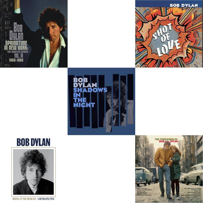 Springtime In New York: The Bootleg Series Vol. 16 (1980-1985) (2LP) & Mixing Up The Medicine & Shadows In The Night (LP/CD/180G) & Shot Of Love (150G/Dl Card) & Freewheelin Bob Dylan (140G/Dl Code)