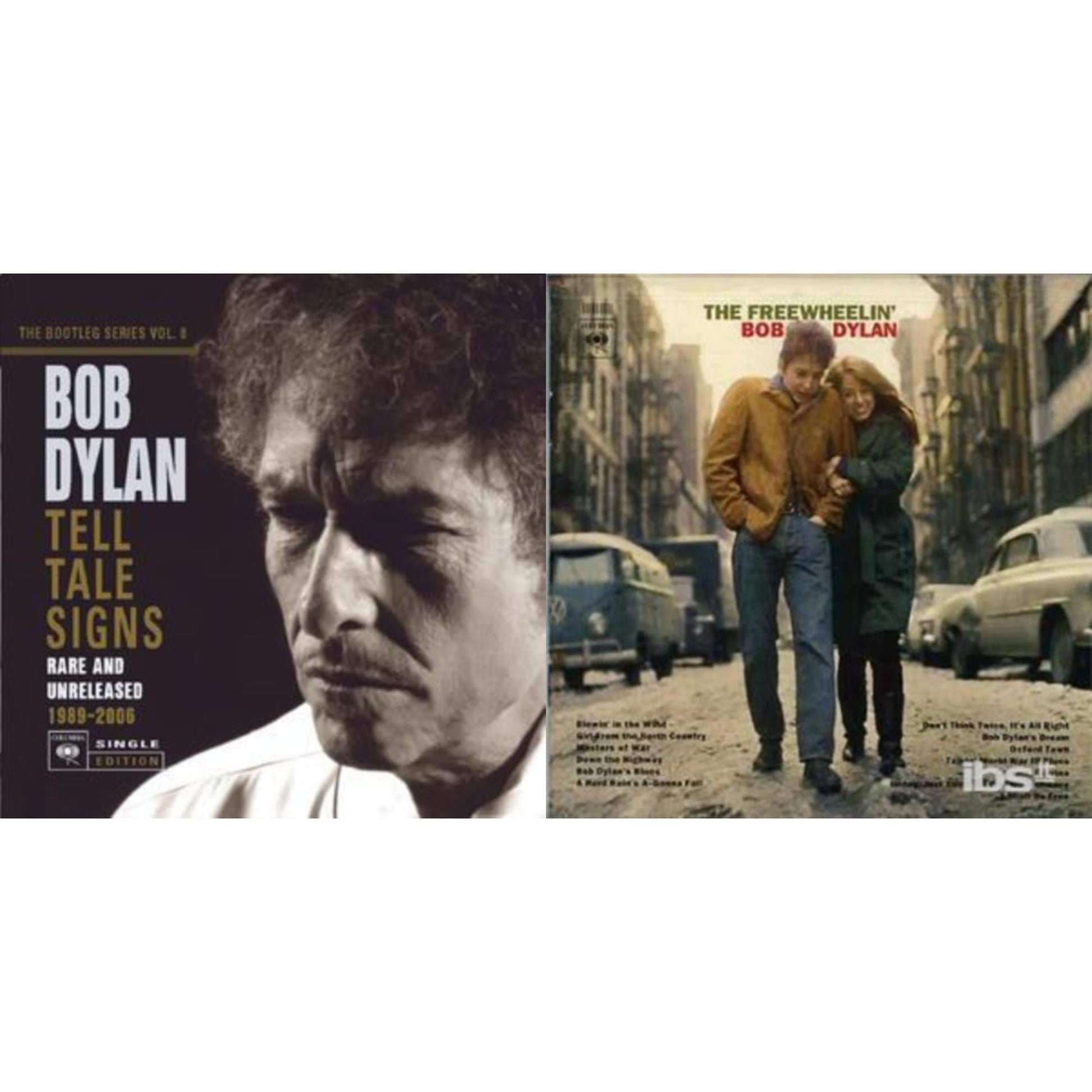 This is a 2 CD SKU bundle.
1.This CD is brand new.Format: CDMusic Style: Country BluesThis item's title is: Tell Tale Signs: Bootleg Series Vol.8Artist: Bob DylanLabel: LegacyBarcode: 886973474723Release Date: 11/4/2008
2.This CD is brand new.