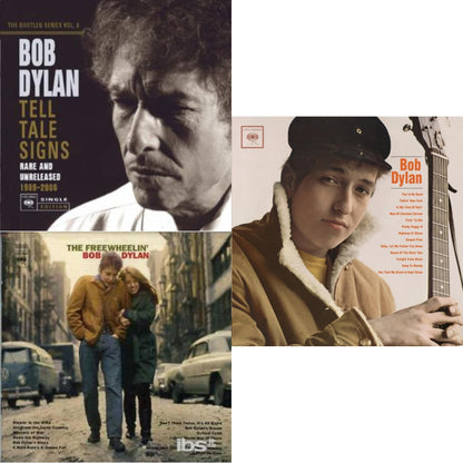 This is a 3 CD SKU bundle.
1.This CD is brand new.Format: CDMusic Style: Country BluesThis item's title is: Tell Tale Signs: Bootleg Series Vol.8Artist: Bob DylanLabel: LegacyBarcode: 886973474723Release Date: 11/4/2008
2.This CD is brand new.