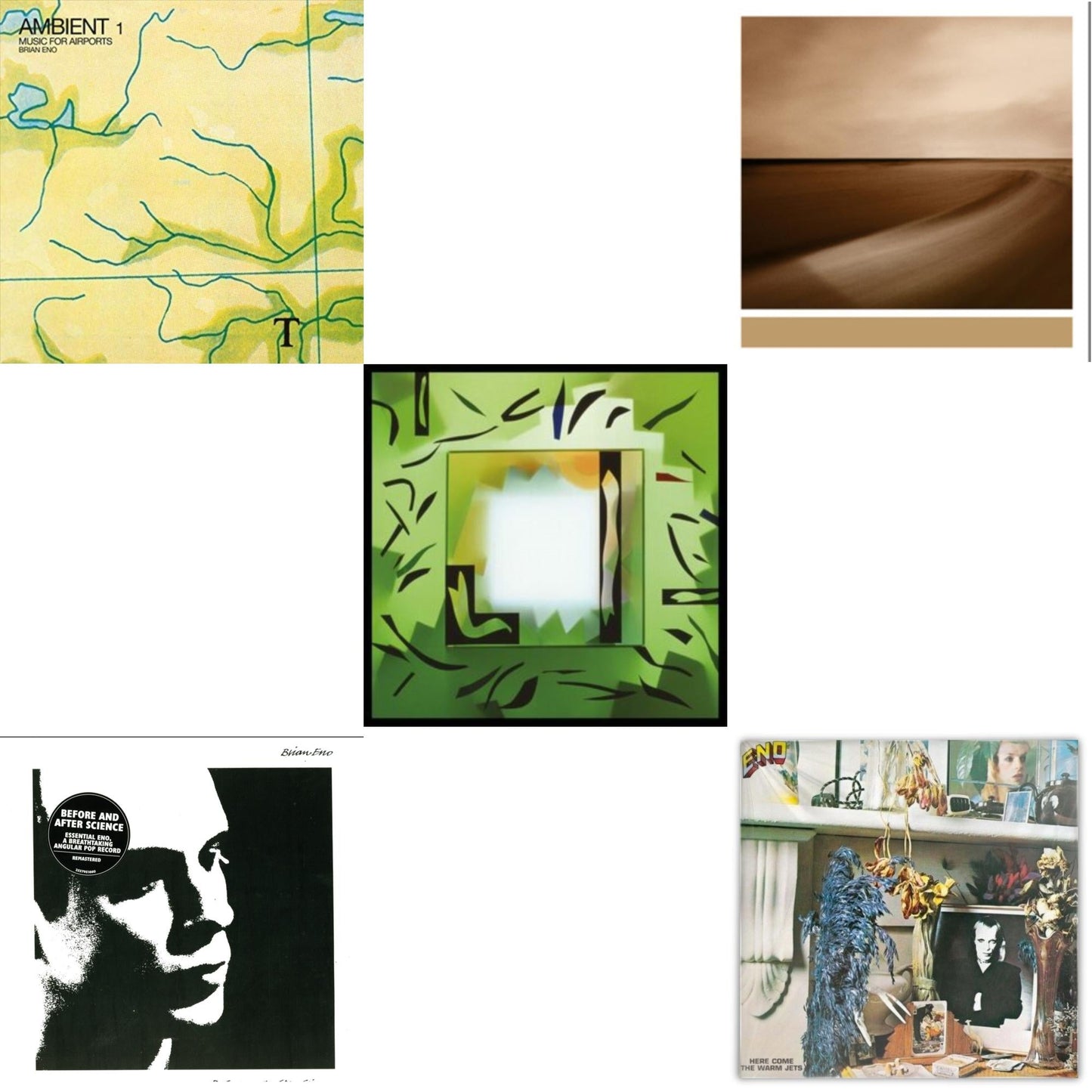 This is a 5 LP Vinyl SKU bundle.
1.This LP Vinyl is brand new.Format: LP VinylMusic Style: AmbientThis item's title is: Ambient 1: Music For AirportsArtist: Brian EnoLabel: ASTRALWERKSBarcode: 602567750543Release Date: 11/16/2018
2.This LP Vinyl is brand new.