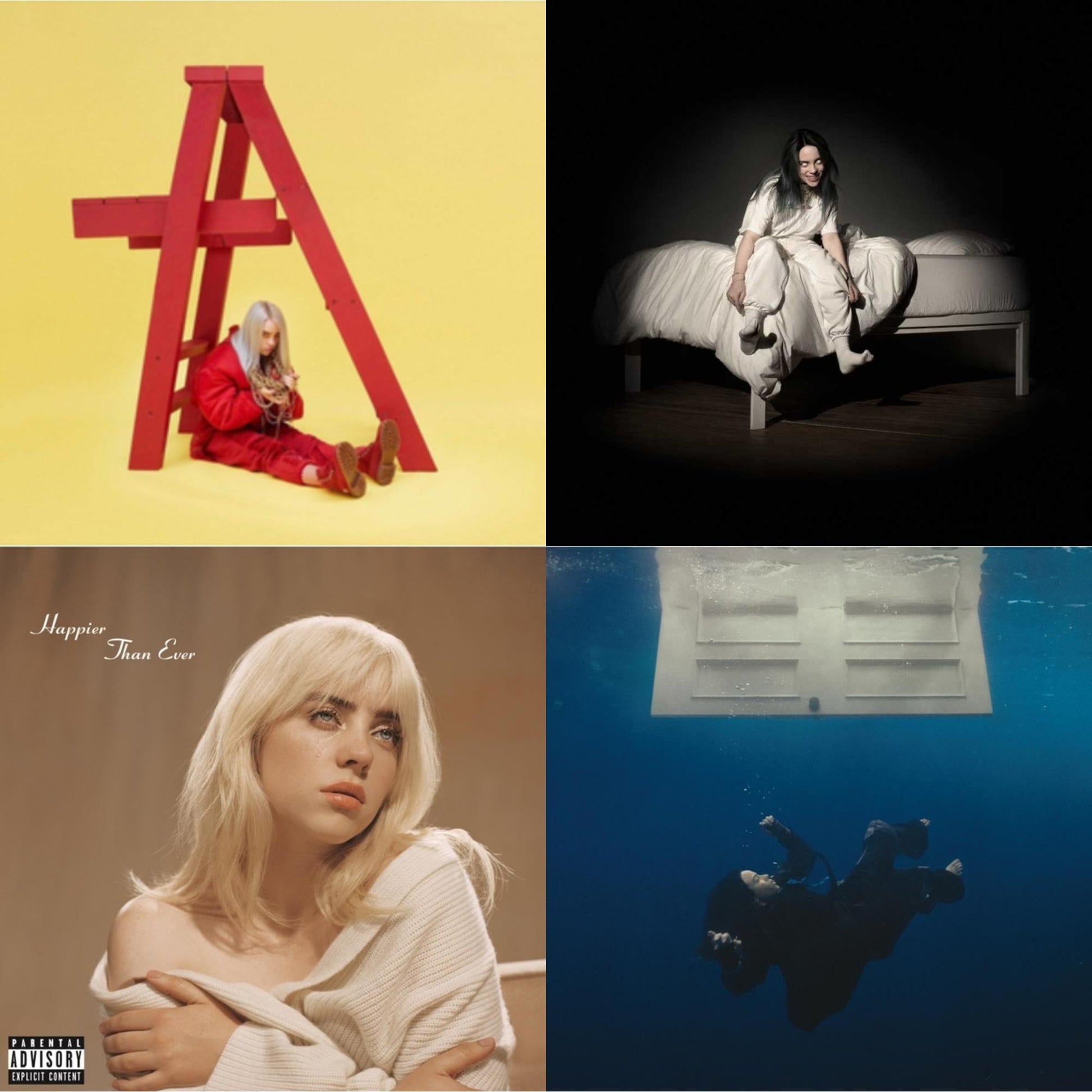 This is a 4 CD SKU bundle.
1.This CD is brand new.Format: CDMusic Style: Indie PopThis item's title is: Dont Smile At MeArtist: Billie EilishLabel: DARKROOM/INTERSCOPEBarcode: 602577992025Release Date: 7/19/2019
2.This CD is brand new.