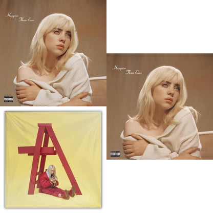 Billie Eilish - Happier Than Ever (X) (2LP) & Happier Than Ever (2LP/Recycled Vinyl/Rainbow Foil Jacket) (Rsd) & Billie Eilish - Dont Smile At Me (Black LP Vinyl)