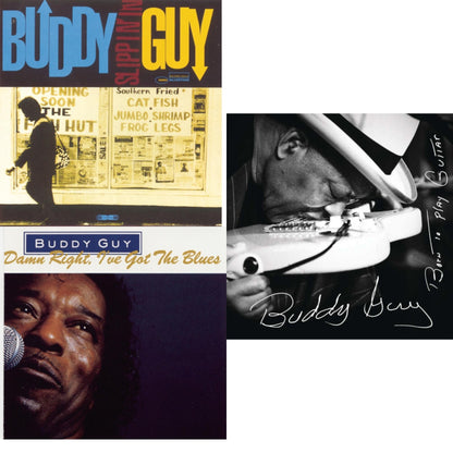 This is a 3 CD SKU bundle.
1.This CD is brand new.Format: CDMusic Style: Chicago BluesThis item's title is: Slippin InArtist: Buddy GuyLabel: SONY SPECIAL MARKETINGBarcode: 886977278624Release Date: 5/4/2010
2.This CD is brand new.