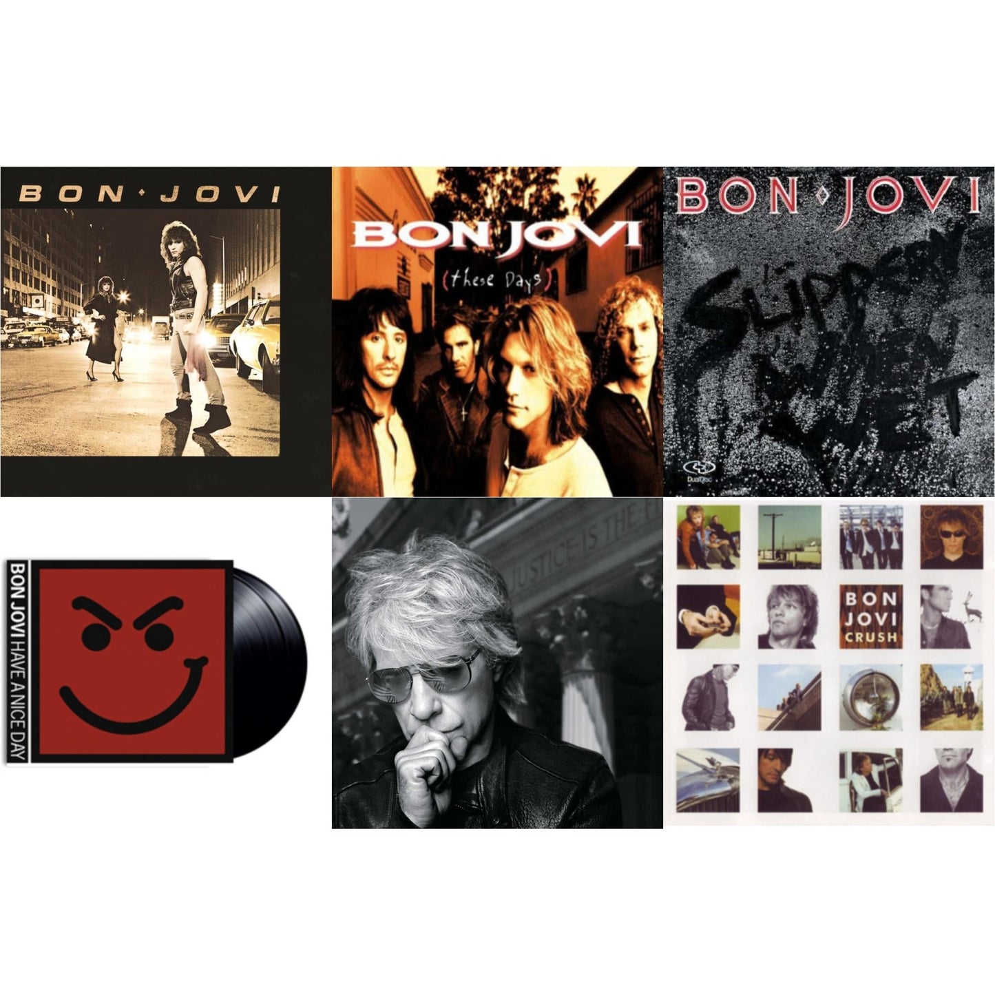 This is a 6 LP Vinyl SKU bundle.
1.This LP Vinyl is brand new.Format: LP VinylMusic Style: Pop RockThis item's title is: 2020 (2LP/Gold Vinyl)Artist: Bon JoviLabel: ISLANDBarcode: 602508839290Release Date: 2/19/2021
2.This LP Vinyl is brand new.