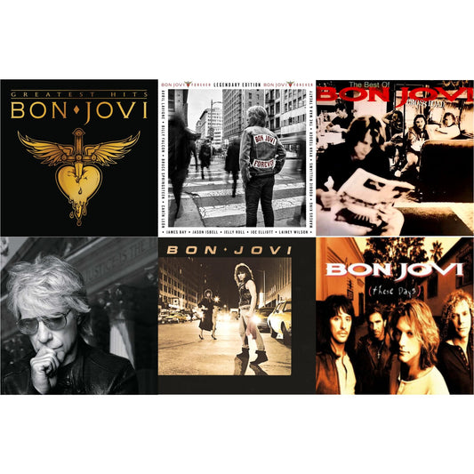 Greatest Hits (2LP) & Forever (Legendary Edition) (2LP) & Cross Road (2LP) & 2020 (2LP/Gold Vinyl) & Bon Jovi (180G) & These Days (180G)