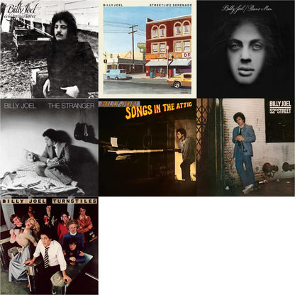 This is a 7 LP Vinyl SKU bundle.
1.This LP Vinyl is brand new.Format: LP VinylMusic Style: Pop RockThis item's title is: Cold Spring HarborArtist: Billy JoelLabel: ColumbiaBarcode: 190759391617Release Date: 4/5/2024
2.This LP Vinyl is brand new.