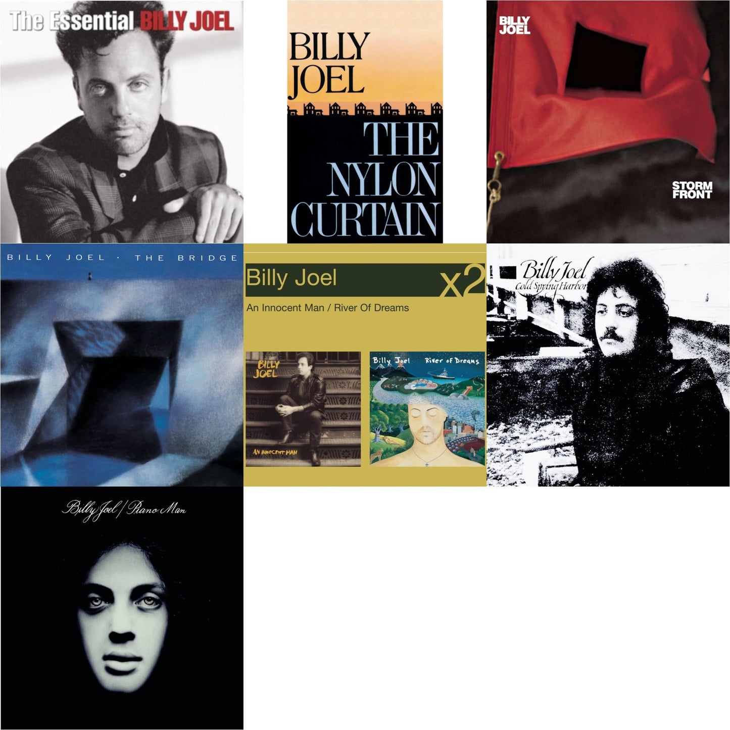Essential Billy Joel & Nylon Curtain & Stormfront & Bridge & River Of Dreams & Cold Spring Harbor & Piano Man