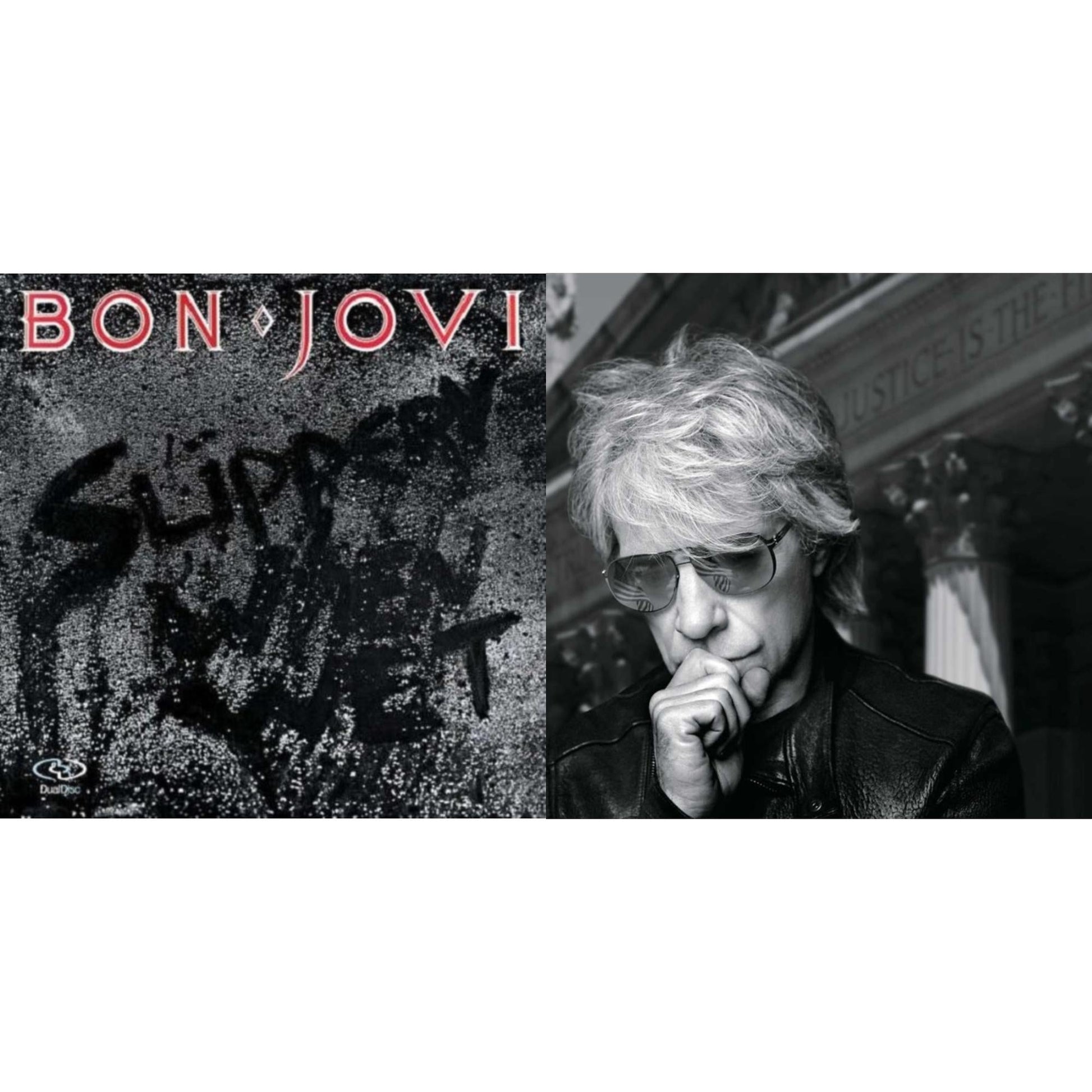 This is a 2 LP Vinyl SKU bundle.
1.This LP Vinyl is brand new.Format: LP VinylMusic Style: Hard RockThis item's title is: Slippery When Wet (180G)Artist: Bon JoviLabel: ISLAND/UMEBarcode: 602547029218Release Date: 11/4/2016
2.This LP Vinyl is brand new.