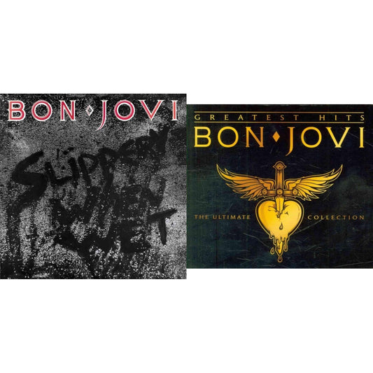 This is a 2 CD SKU bundle.
1.This CD is brand new.Format: CDMusic Style: Arena RockThis item's title is: Slippery When WetArtist: Bon JoviLabel: MERCURYBarcode: 731453808928Release Date: 2/9/1999
2.This CD is brand new.