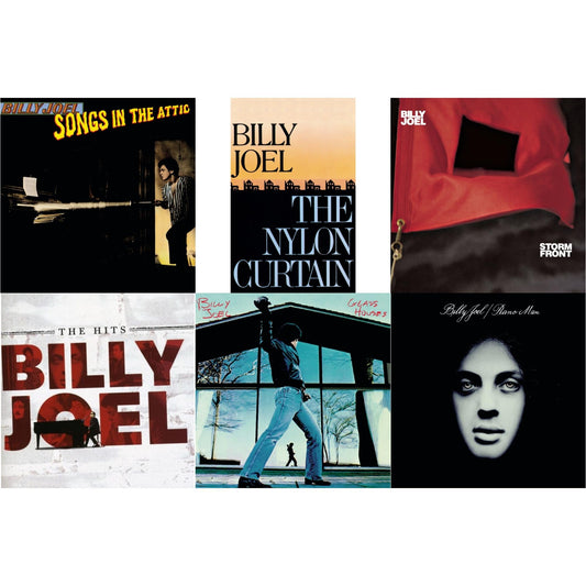 Songs In The Attic & Nylon Curtain & Stormfront & Hits & Glass Houses & Piano Man