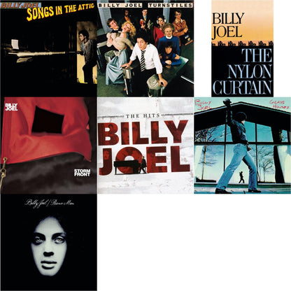 Songs In The Attic & Turnstiles & Nylon Curtain & Stormfront & Hits & Glass Houses & Piano Man