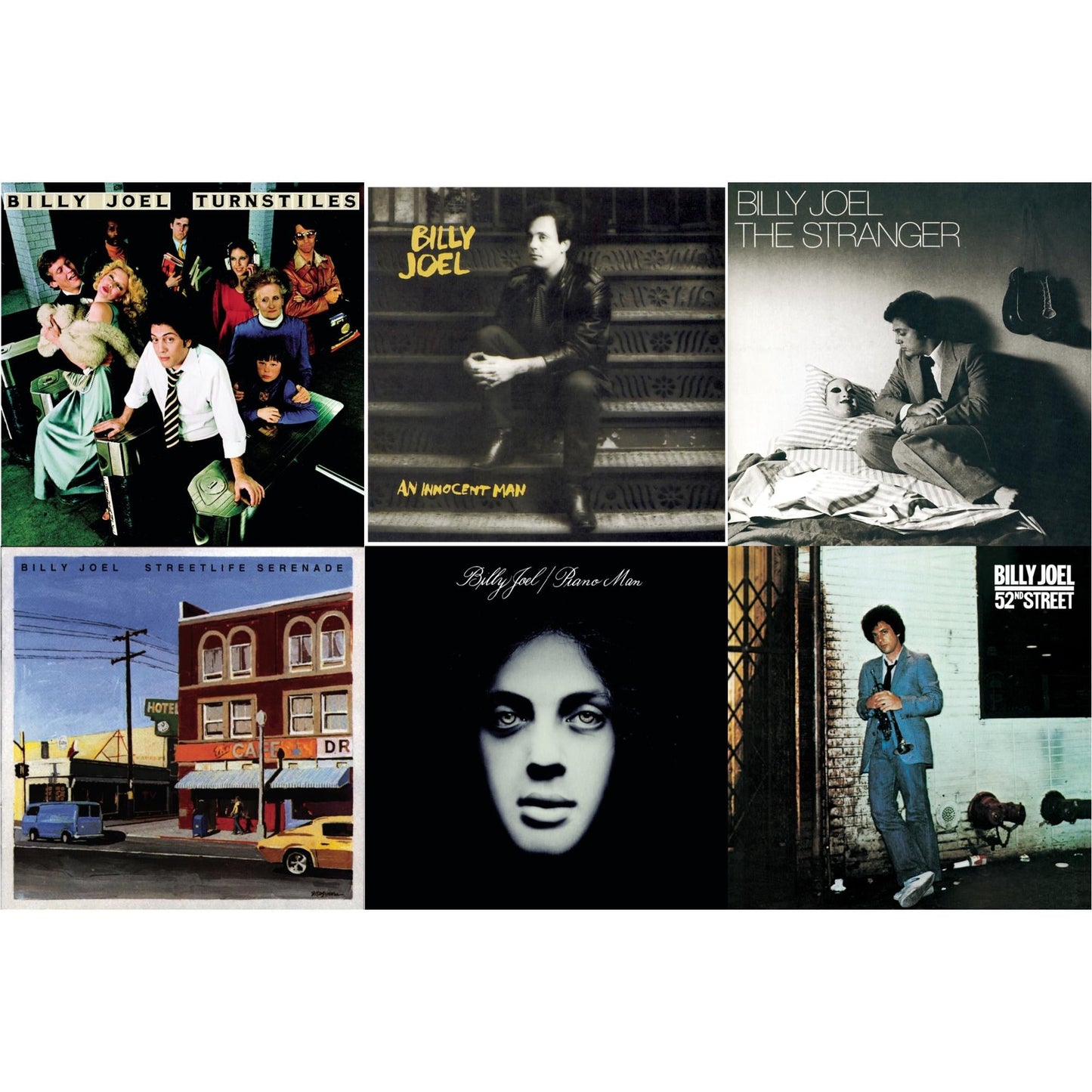 Turnstiles & Streetlife Serenade & An Innocent Man & 52Nd Street & Piano Man & Stranger