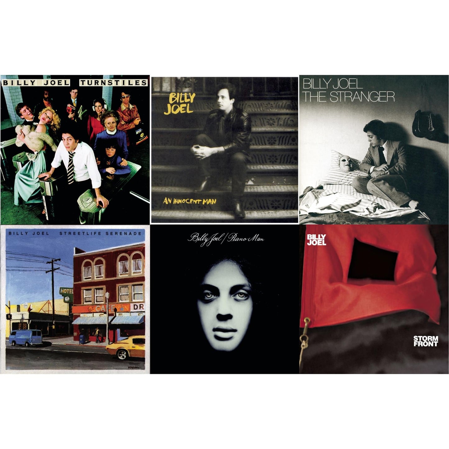 Turnstiles & Stormfront & Streetlife Serenade & An Innocent Man & Piano Man & Stranger