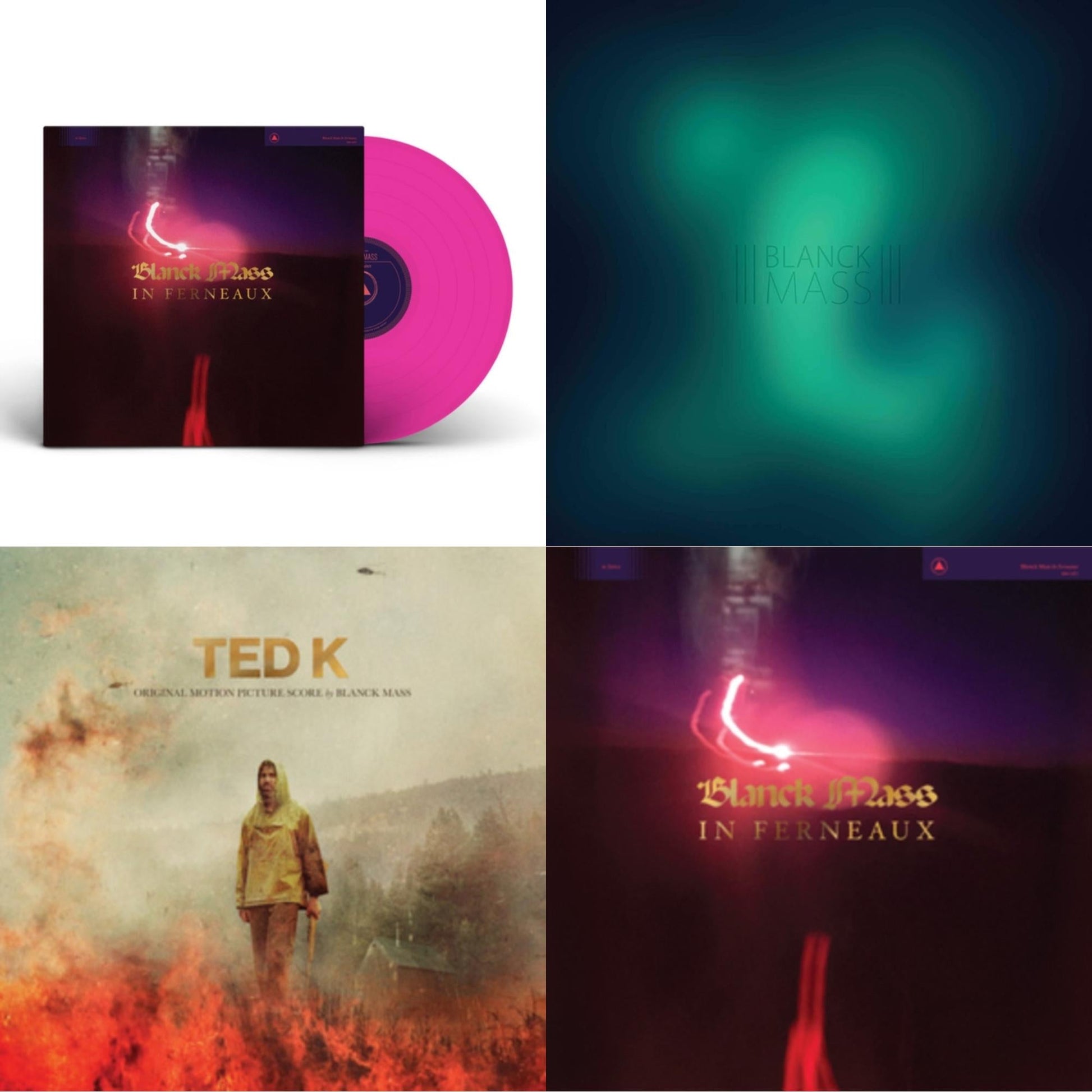 This is a 4 LP Vinyl SKU bundle.
1.This LP Vinyl is brand new.Format: LP VinylMusic Style: ExperimentalThis item's title is: In Ferneaux (Magenta LP Vinyl) (I)Artist: Blanck MassLabel: SACRED BONES RECORDSBarcode: 843563134481Release Date: 2/26/2021
2.This LP Vinyl is brand new.