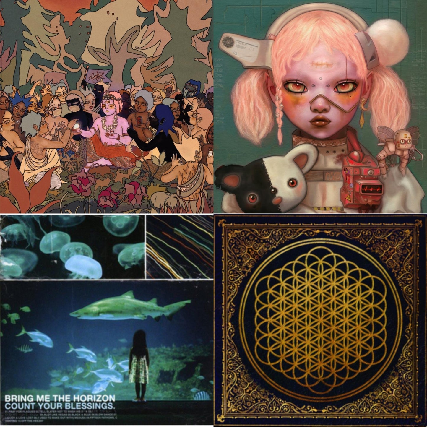 Post Human: Survival Horror (Wallet Sleeve Softpak/Booklet) & Post Human: Nex Gen (X) & Count Your Blessings & Sempiternal