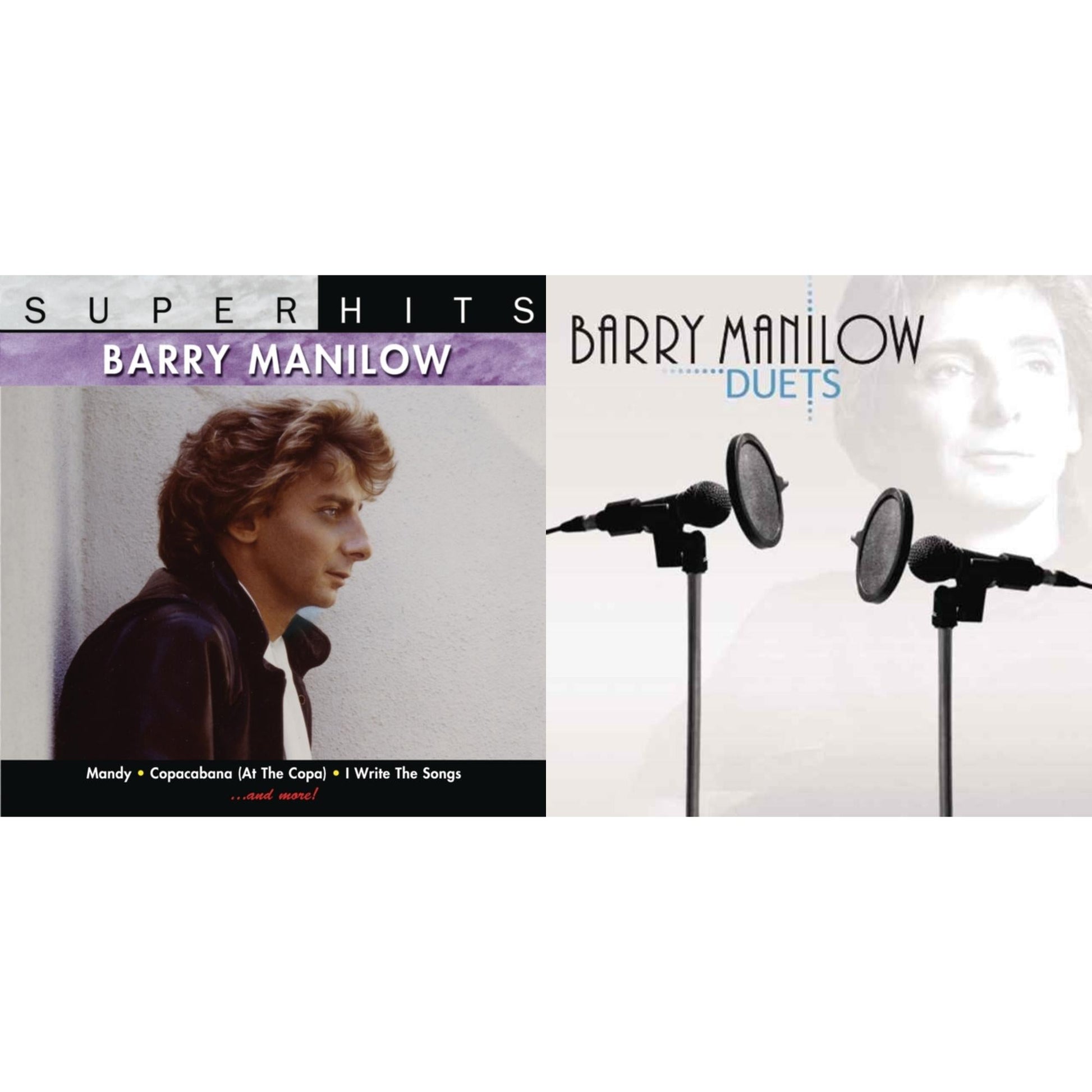 This is a 2 CD SKU bundle.
1.This CD is brand new.Format: CDMusic Style: VocalThis item's title is: Super HitsArtist: Barry ManilowLabel: SONY SPECIAL MARKETINGBarcode: 886978519023Release Date: 3/17/2011
2.This CD is brand new.