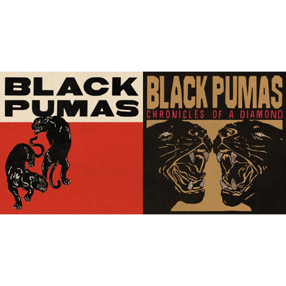 Black Pumas - Black Pumas (Deluxe/Gold & Red/Black Marble Vinyl/2LP) & Chronicles Of A Diamond (Clear LP Vinyl)