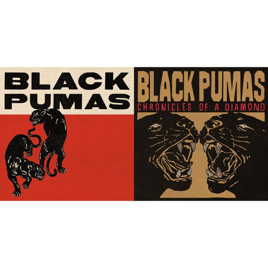 Black Pumas - Black Pumas (Deluxe/Gold & Red/Black Marble Vinyl/2LP) & Chronicles Of A Diamond (Clear LP Vinyl)