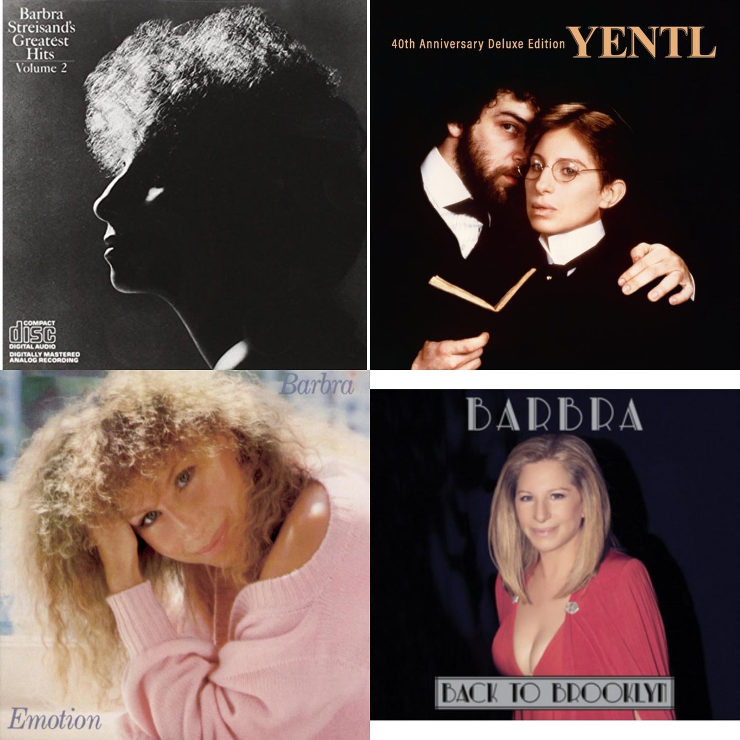 Greatest Hits Vol.2 & Yentl: 40Th Anniversary Deluxe Edition (2CD) & Emotion & Back To Brooklyn