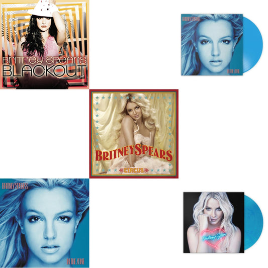 Blackout & In The Zone & Circus & In The Zone (Blue LP Vinyl/Import) & Britney Jean (Blue Marbled LP Vinyl/Import)