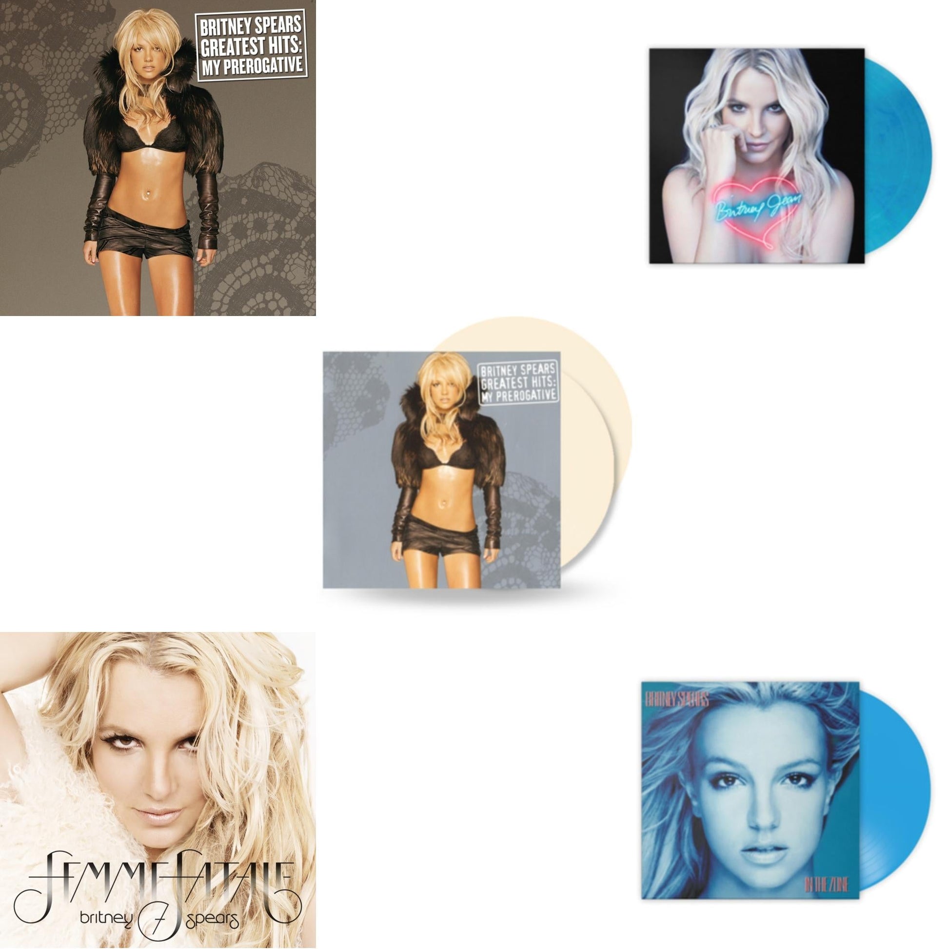 This is a 5 LP Vinyl SKU bundle.
1.This LP Vinyl is brand new.Format: LP VinylMusic Style: HouseThis item's title is: Greatest Hits : My Prerogative (2LP)Artist: Britney SpearsLabel: LEGACYBarcode: 196587739218Release Date: 3/31/2023
2.This LP Vinyl is brand new.
