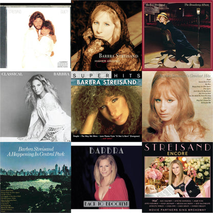 Guilty & Higher Ground & Broadway Album & Classical Barbra & Super Hits & Greatest Hits & Happening In Central Park & Back To Brooklyn & Encore: Movie Partners Sing Broadway
