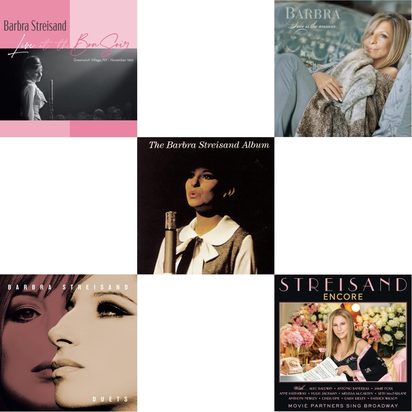 Live At The Bon Soir & Duets & Barbra Streisand Album & Love Is The Answer & Encore: Movie Partners Sing Broadway