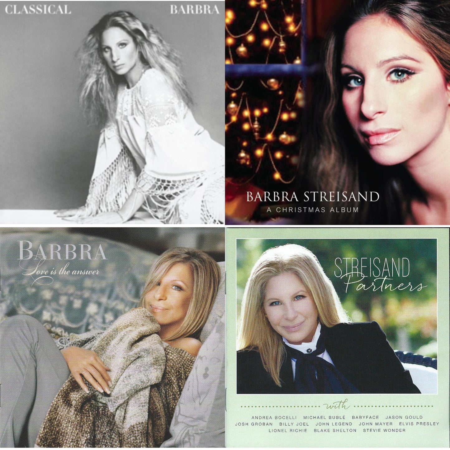 Classical Barbra & Christmas Album & Love Is The Answer & Partners