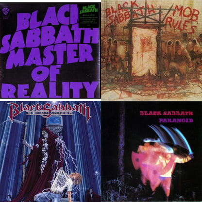 This is a 4 LP Vinyl SKU bundle.
1.This LP Vinyl is brand new.Format: LP VinylThis item's title is: Master Of Reality (180G)Artist: Black SabbathBarcode: 081227946739Release Date: 8/5/2016
2.This LP Vinyl is brand new.