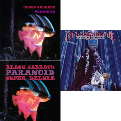 This is a 3 LP Vinyl SKU bundle.
1.This LP Vinyl is brand new.Format: LP VinylThis item's title is: ParanoidArtist: Black SabbathLabel: BMGBarcode: 5414939920790Release Date: 6/22/2015
2.This LP Vinyl is brand new.
