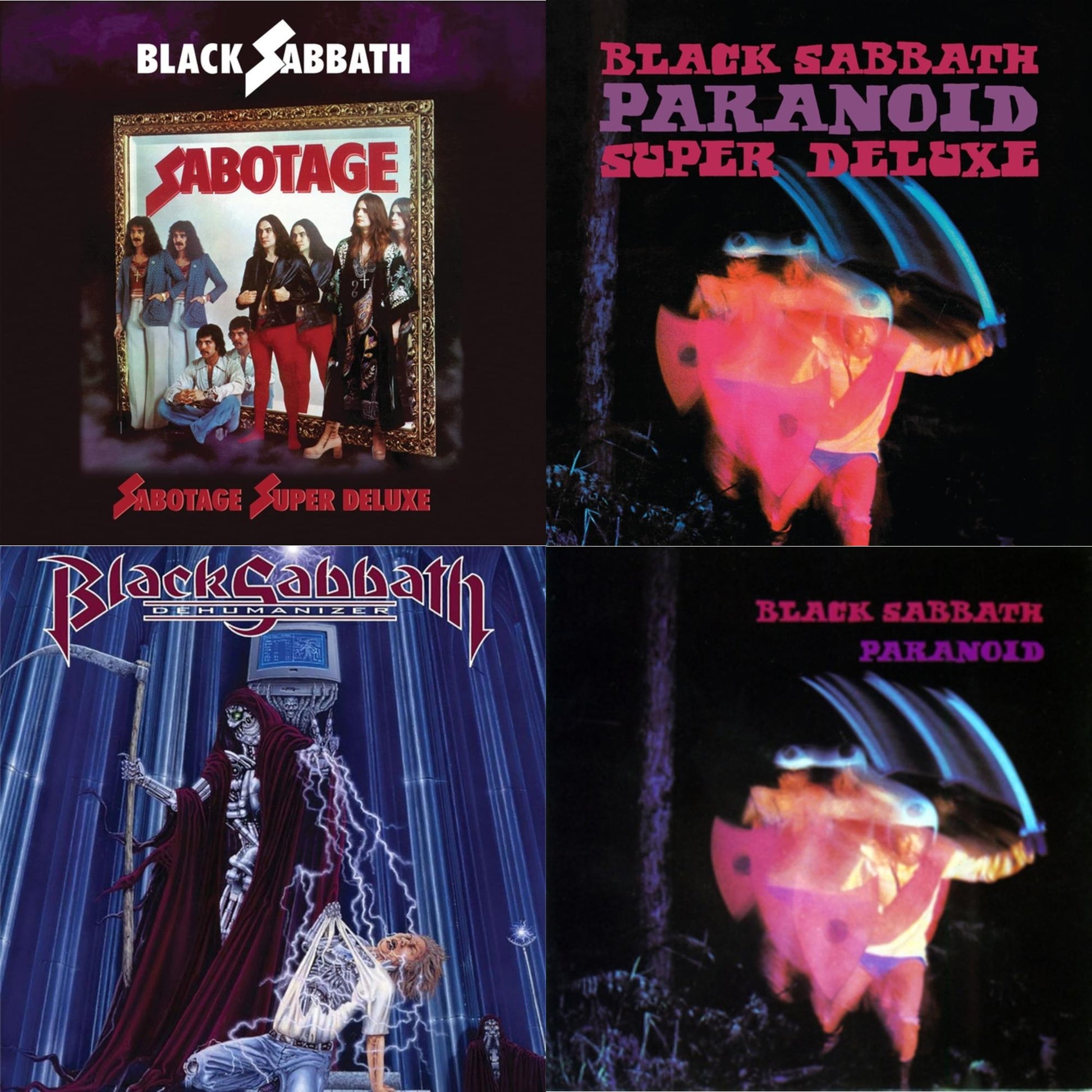 This is a 4 LP Vinyl SKU bundle.
1.This LP Vinyl is brand new.Format: LP VinylMusic Style: Hard RockThis item's title is: Sabotage (Super Deluxe Edition/4LP/7Inch)Artist: Black SabbathLabel: RHINO/WARNER BROS.Barcode: 603497844838Release Date: 6/11/2021
2.This LP Vinyl is brand new.