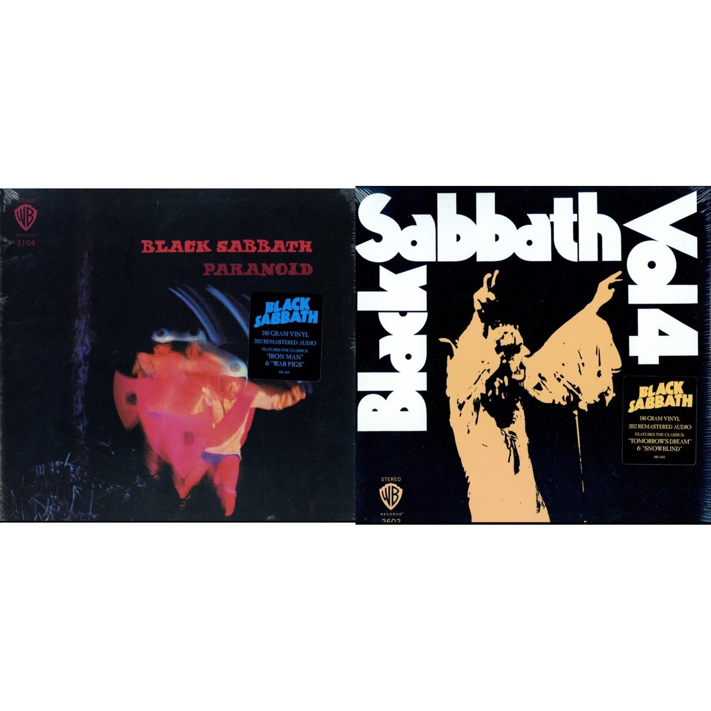 This is a 2 LP Vinyl SKU bundle.
1.This LP Vinyl is brand new.Format: LP VinylMusic Style: Hard RockThis item's title is: Paranoid (180G)Artist: Black SabbathLabel: RHINO/WARNER BROS.Barcode: 081227946708Release Date: 8/5/2016
2.This LP Vinyl is brand new.