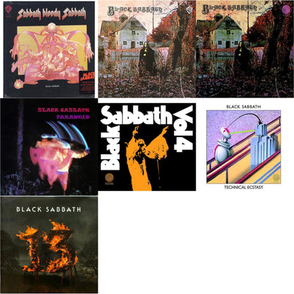 Sabbath Bloody Sabbath (180G) & Black Sabbath (180G) & Black Sabbath (LP/CD) (180G) & Paranoid & Black Sabbath Vol.4 & Technical Ecstasy & 13