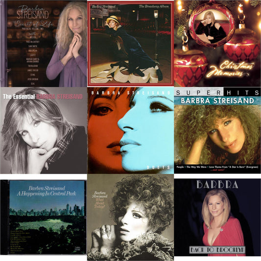 Secret Of Life: Partners, Volume 2 & Broadway Album & Christmas Memories & Essential Barbra Streisand & Duets & Super Hits & Happening In Central Park & What About Today & Back To Brooklyn