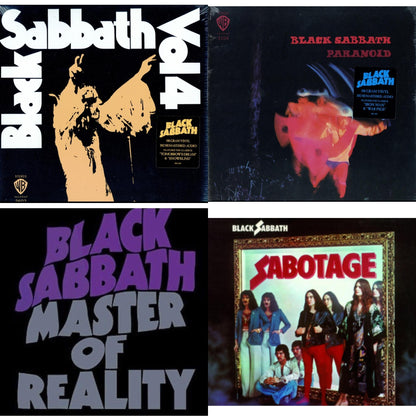 Vol. 4 (180G) & Paranoid (180G) & Master Of Reality & Sabotage