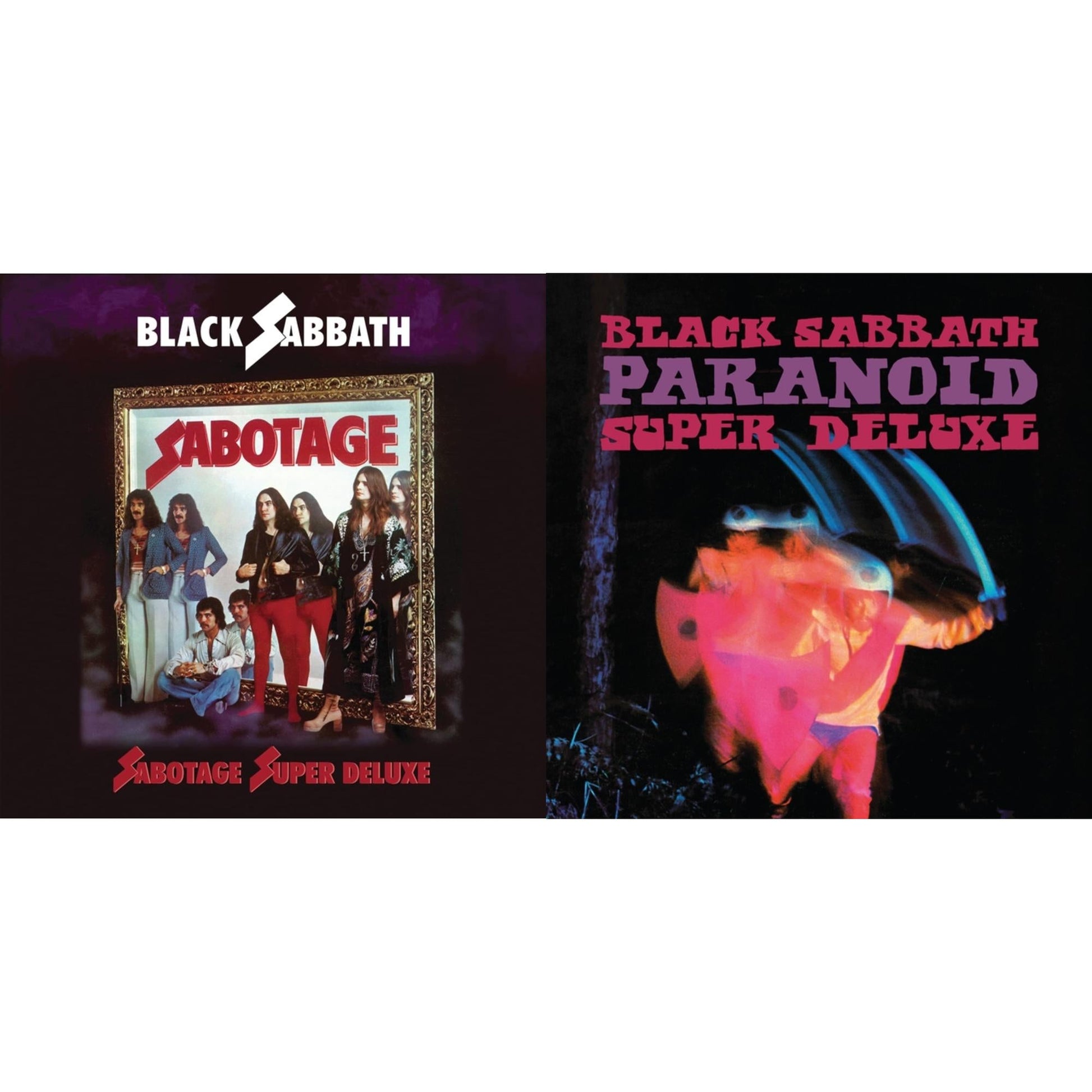 This is a 2 LP Vinyl SKU bundle.
1.This LP Vinyl is brand new.Format: LP VinylMusic Style: Hard RockThis item's title is: Sabotage (Super Deluxe Edition/4LP/7Inch)Artist: Black SabbathLabel: RHINO/WARNER BROS.Barcode: 603497844838Release Date: 6/11/2021
2.This LP Vinyl is brand new.