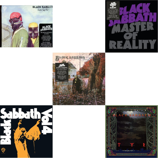Never Say Die & Vol. 4 & Black Sabbath (Deluxe Edition/2CD) & Master Of Reality (Deluxe Edition/2CD) & Tyr (2024 Remaster)