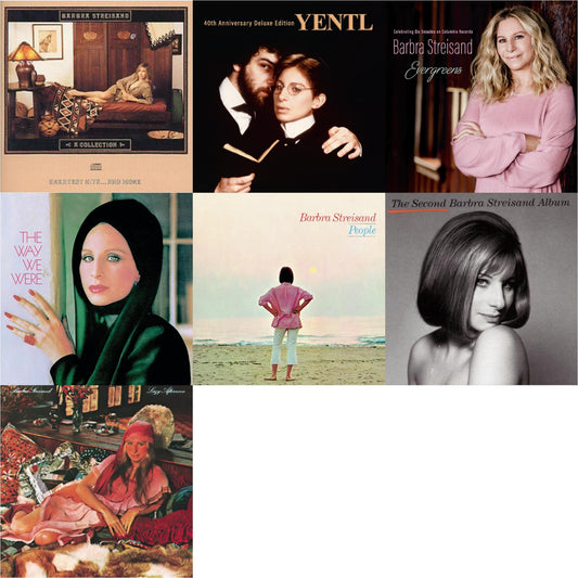 Collection: Greatest Hits & More & Yentl: 40Th Anniversary Deluxe Edition (2CD) & Evergreens : Celebrating Six Decades On Columbia Records & Way We Were & People & Second Barbra Streisand Album & Lazy Afternoon