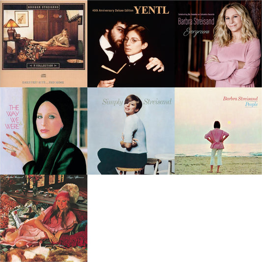 Collection: Greatest Hits & More & Yentl: 40Th Anniversary Deluxe Edition (2CD) & Evergreens : Celebrating Six Decades On Columbia Records & Way We Were & Simply Streisand & People & Lazy Afternoon