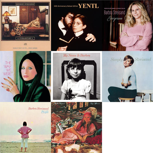 Collection: Greatest Hits & More & Yentl: 40Th Anniversary Deluxe Edition (2CD) & Evergreens : Celebrating Six Decades On Columbia Records & Way We Were & My Name Is Barbra & Simply Streisand & People & Lazy Afternoon