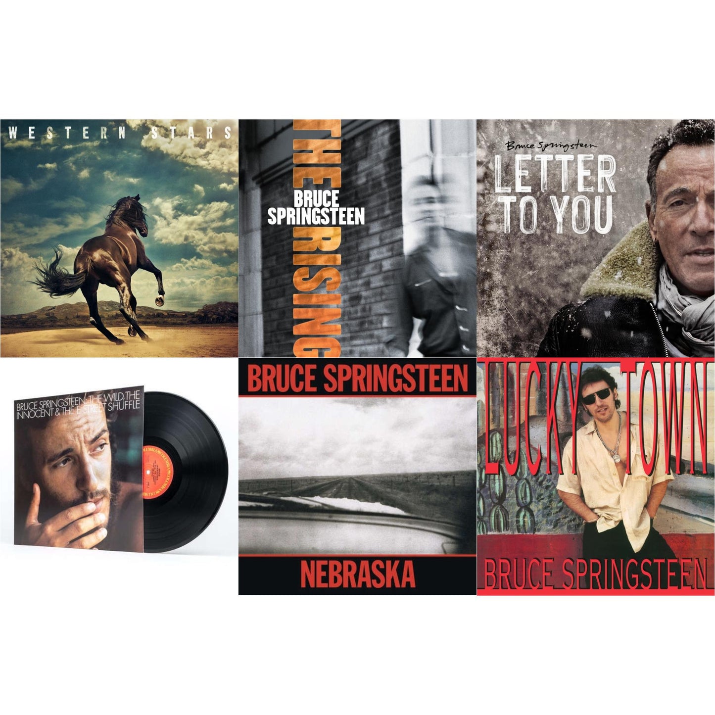 Western Stars (2LP/150G) & Rising & Letter To You (2LP/140G) & Wild The Innocent & The E Street Shuffle (180G) & Nebraska (180G) & Lucky Town (140G/Dl Code)