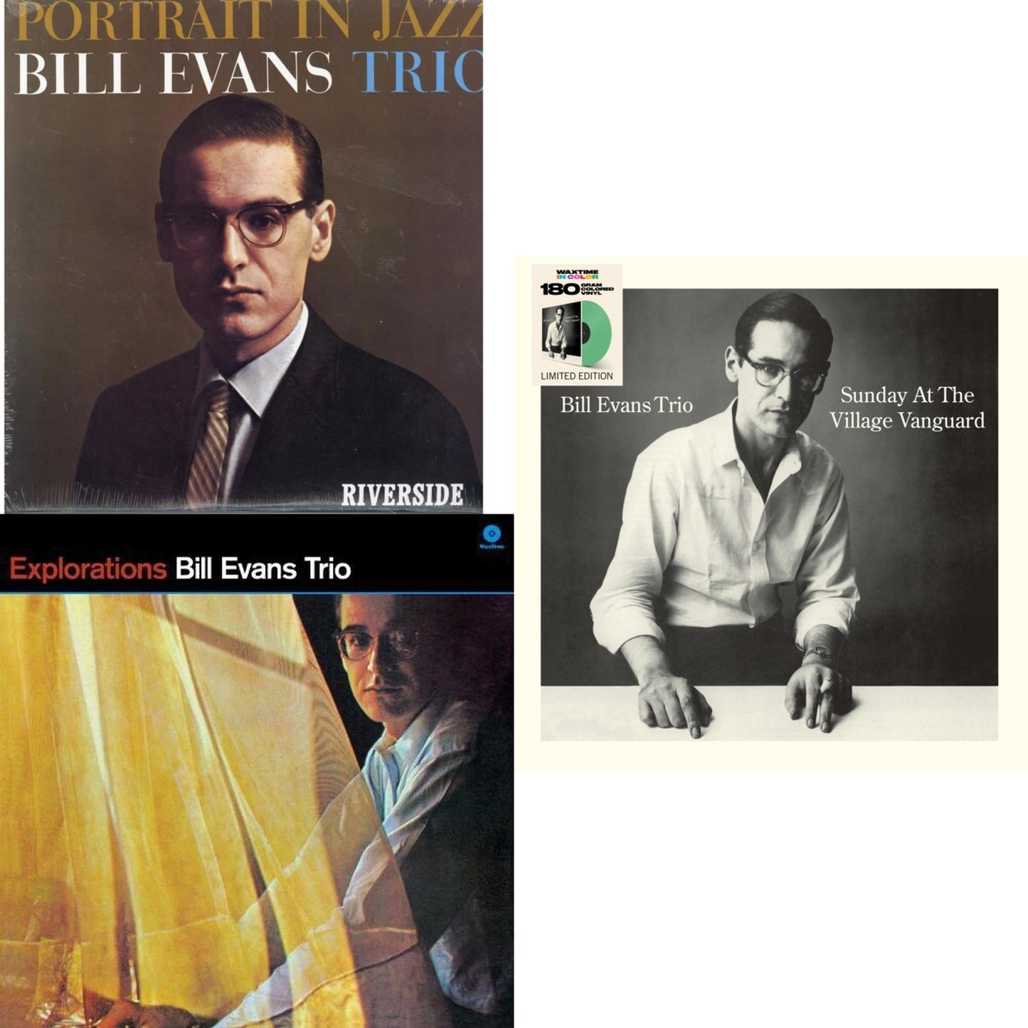 Portrait In Jazz & Explorations & Sunday At The Village Vanguard (Limited/180G/Solid Green LP Vinyl)