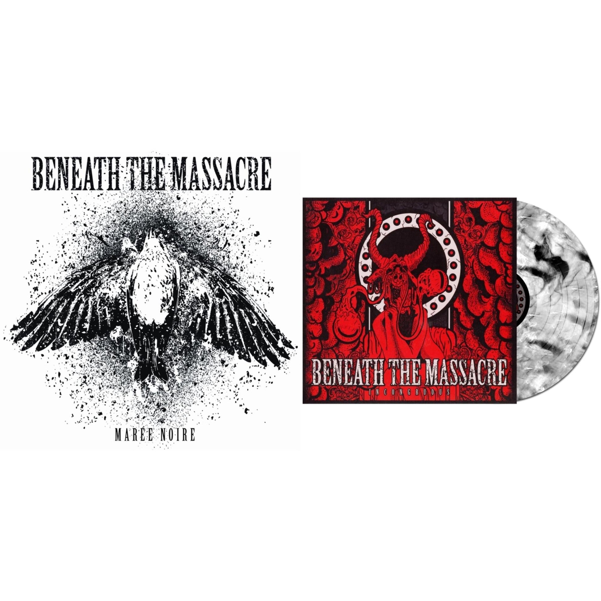 This is a 2 LP Vinyl SKU bundle.
1.This LP Vinyl is brand new.Format: LP VinylThis item's title is: Incongruous (White W/ Black Swirl LP Vinyl)Artist: Beneath The MassacreBarcode: 656191050913Release Date: 10/14/2022
2.This LP Vinyl is brand new.