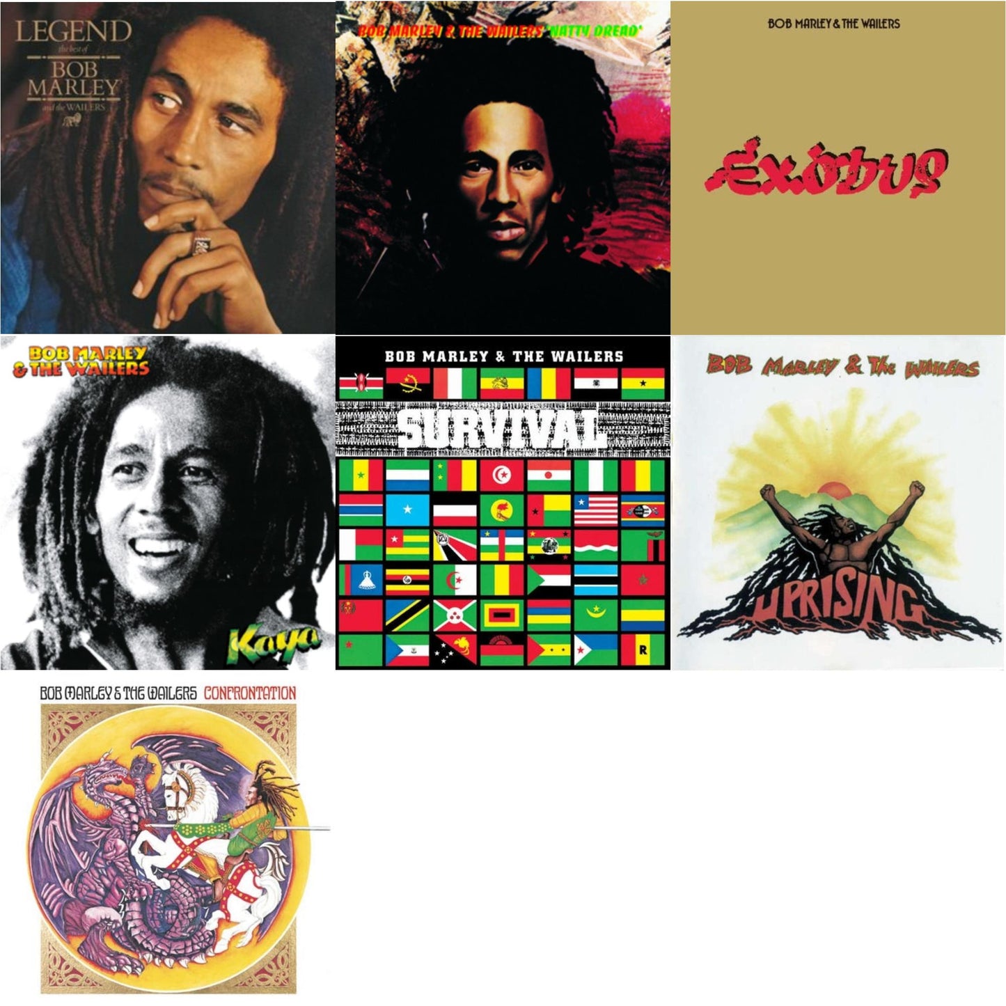 Legend & Natty Dread (180G) & Exodus & Kaya & Survival (180G) & Uprising & Confrontation